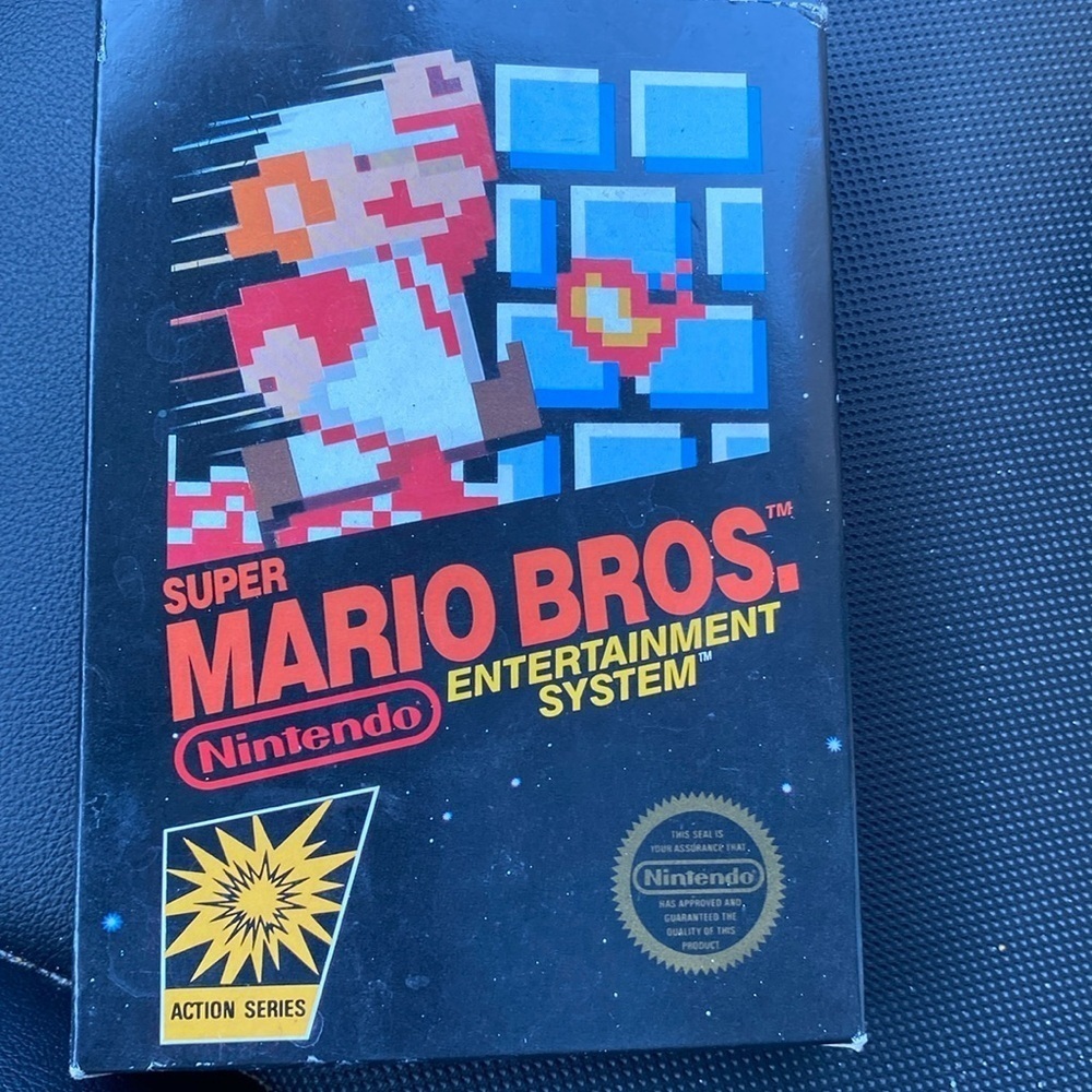NES Super Mario Bros 7th Printing CIB Game Tested Working Cart Authentic